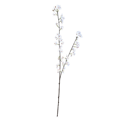 芙菡高仿真樱花桃花白粉色梨花假花塑料花绢花桃花客厅餐桌插花 - 图3