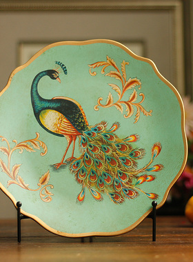 创意摆件家用摆盘挂盘陶瓷装饰品