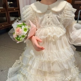 Платье, весенний детский осенний наряд маленькой принцессы, стиль Лолита, наряд на выход