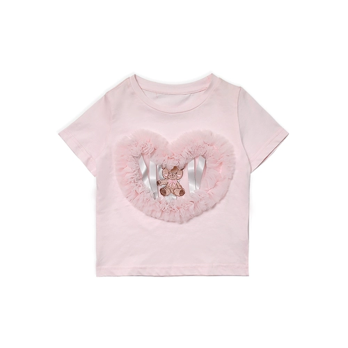 Приятная телу летняя хлопковая тонкая футболка, круглый воротник, детская одежда