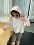 Солнцезащитный крем, летняя одежда для защиты от солнца, детская шелковая легкая и тонкая толстовка с капюшоном для девочек, в западном стиле