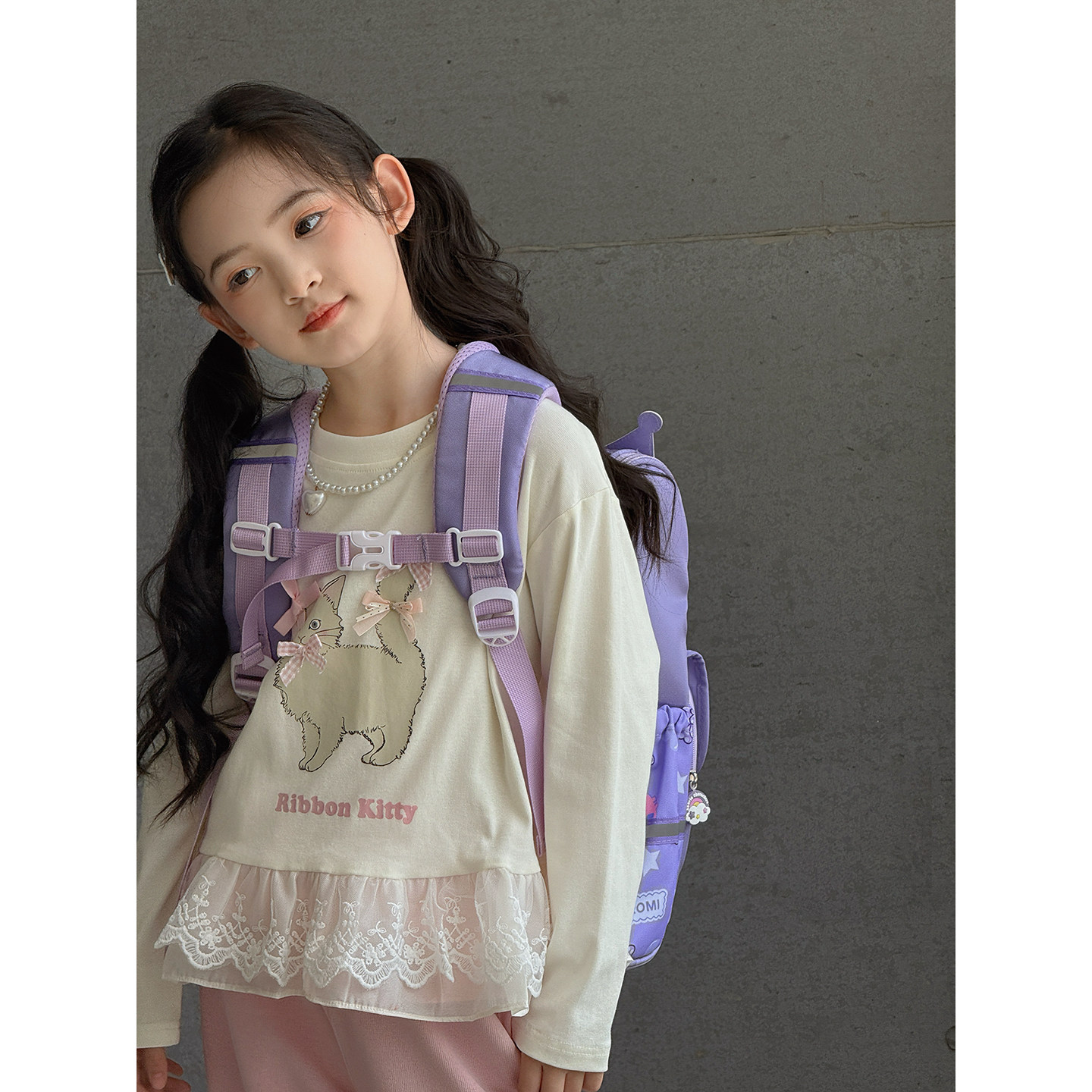 女童书包2025新款儿童双肩包卡通可爱中大童女孩轻便外出学生背包,淘宝优惠券,粉丝福利购,淘宝优惠卷