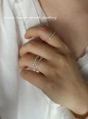 食指戒MIMI925纯银戒指个性女