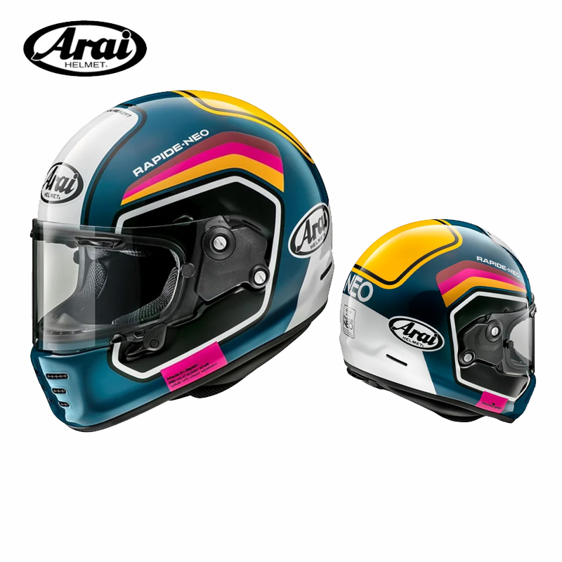 ARAI RAPIDE-NEO复古巡航哈雷拿铁自由攀爬摩托车机车男全盔头盔 - 图3