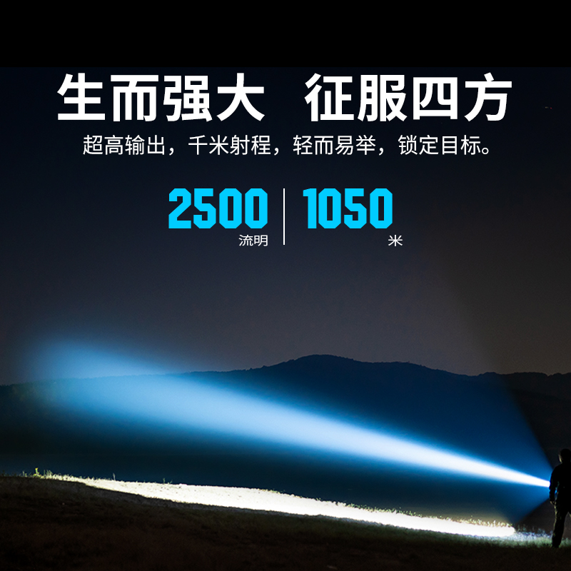 OLIGHT傲雷神剑pro 2 高亮2500流明1050米远射充电高亮户外手电筒 - 图0