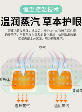 艾草蒸汽眼罩缓解眼部疲劳护眼