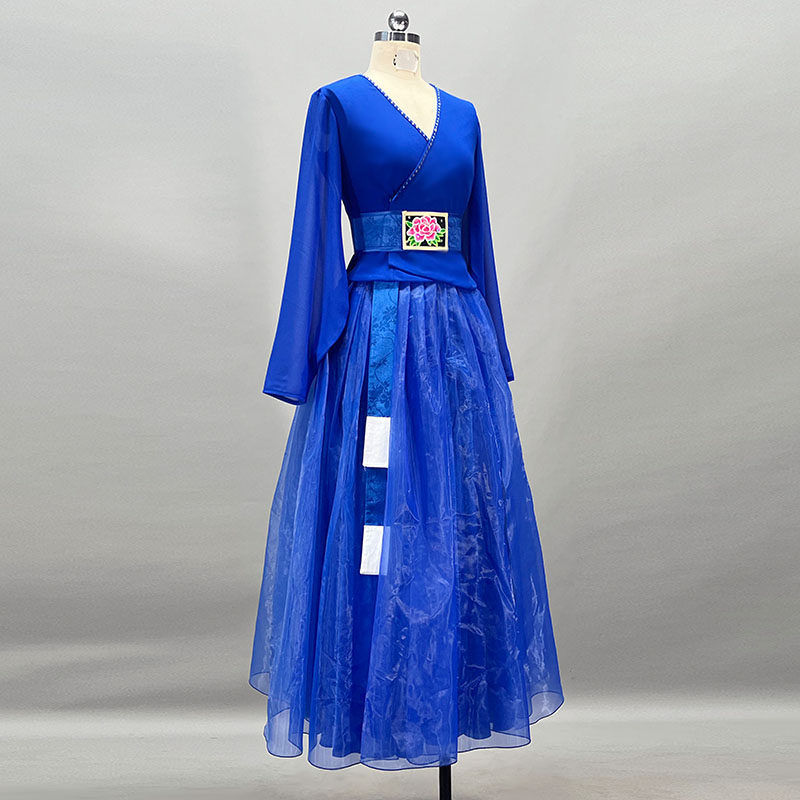 朝鲜族舞蹈服装桃李杯女子独舞刀舞剧目服民族舞艺考演出服定制,淘宝优惠券,粉丝福利购,淘宝优惠卷