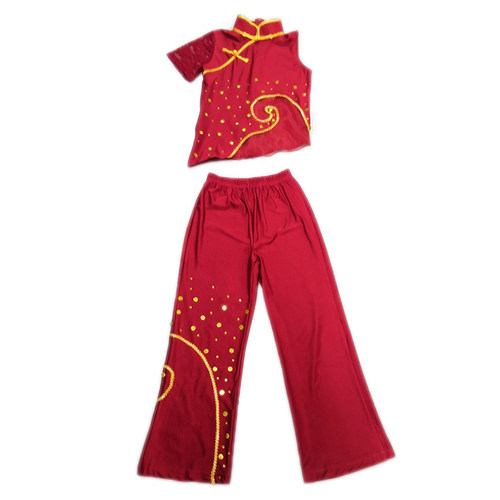 桃李杯中国结独舞舞蹈服演出服古典舞扇子舞表演服专业舞台装定制 - 图3