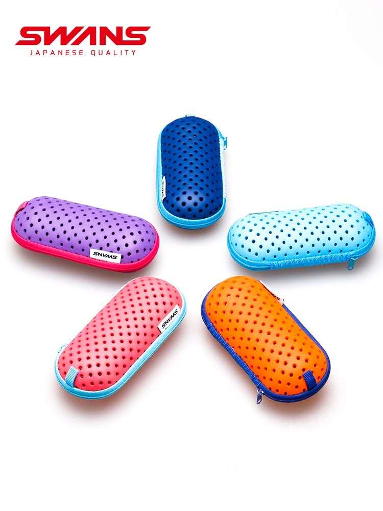 SWANS诗韵泳镜盒透气轻便眼镜专业防水游泳大号收纳便携游泳装备 - 图0