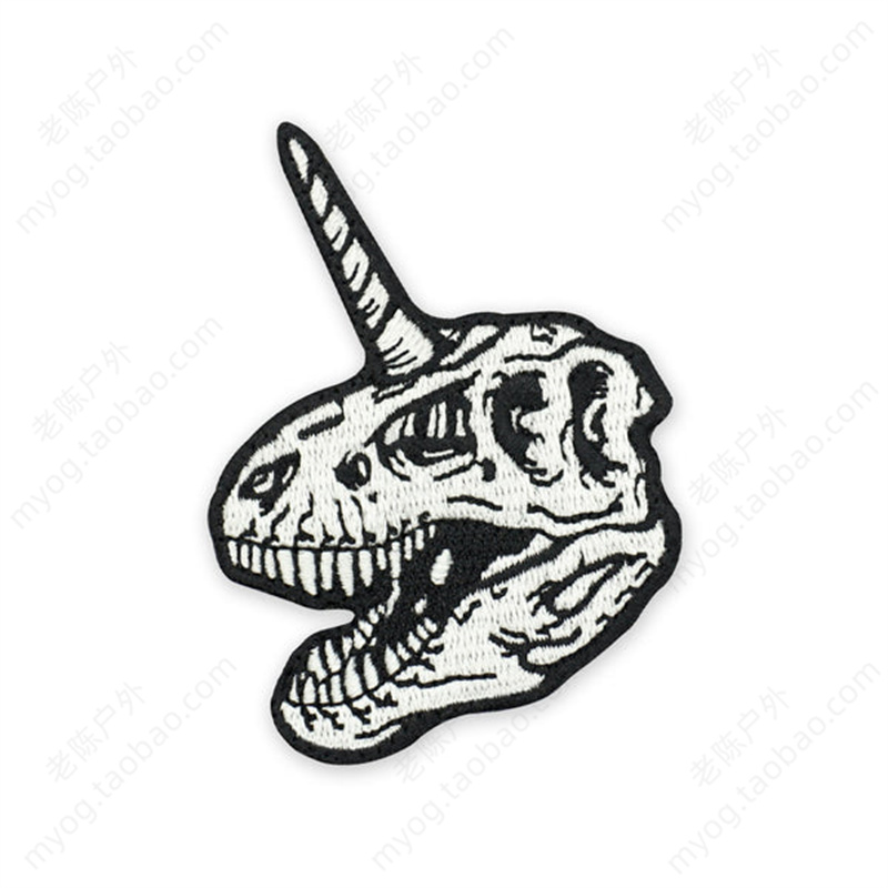 现货 美国PDW T-Rexicorn Morale Patch 夜光霸王龙头骨臂章 - 图2