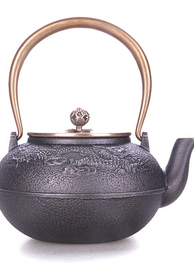 样板间酒店铸铁壶饰品摆件新中式