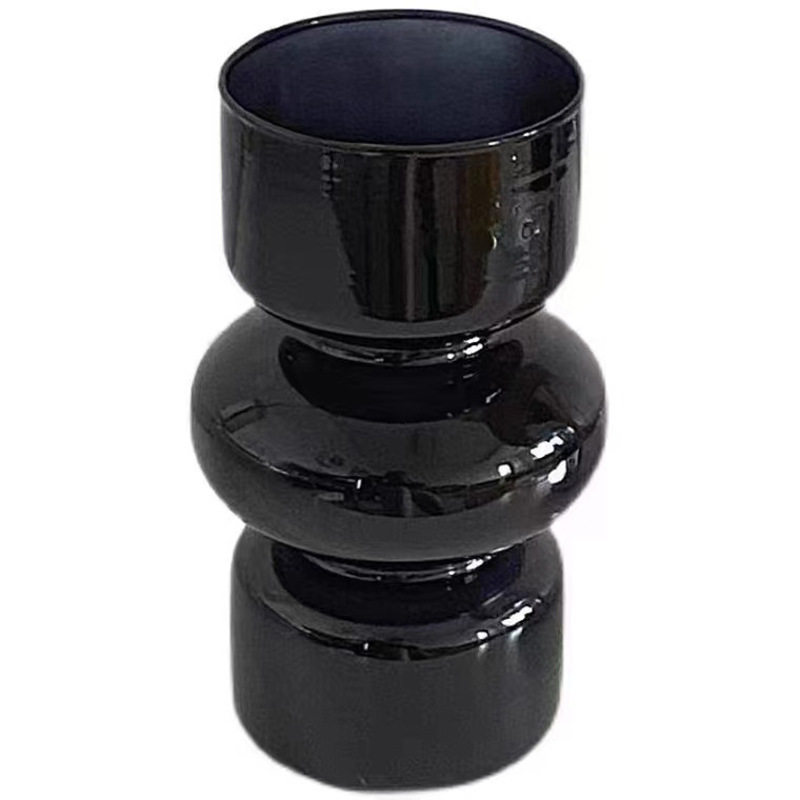 ins韩国风复古玻璃花瓶简约北欧轻奢黑色花瓶不规则设计居家装饰,淘宝优惠券,粉丝福利购,淘宝优惠卷