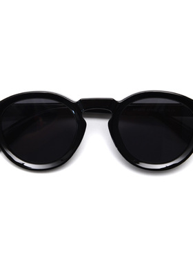 2025新款圆框复古小众偏光太阳眼镜潮男个性网红风墨镜女款高级感