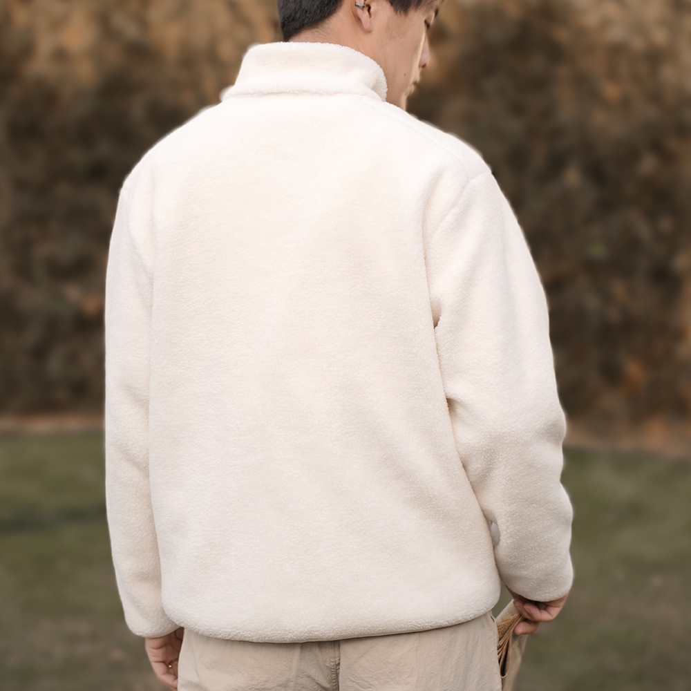 NNID复古仿羊羔绒加绒加厚长袖外套KS066/KS067 - 图2