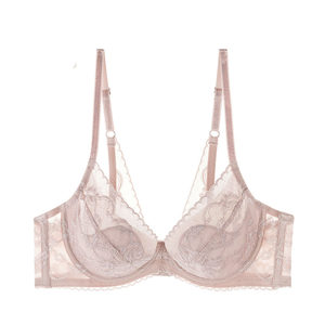 夏娃的诱惑大胸显小缩胸夏季内衣聚拢收副乳美背胸罩超薄文胸女