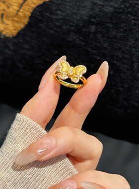 千夕足金999在逃公主戒指黄金戒指女款送女友七夕情人节生日礼物