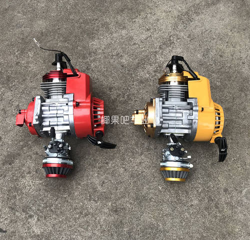 迷你摩托车配件 小跑车49CC发动机化油器改装自行车汽油机CNC缸头 - 图3
