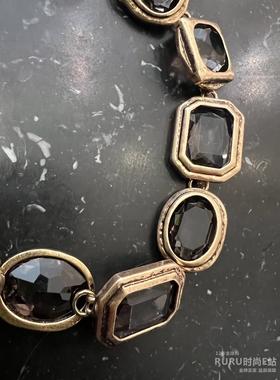 S'maxmara金属圆形宝石项链