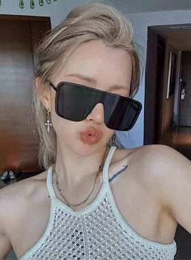 不挑脸型！大框墨镜太阳镜眼镜女