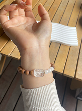 天然印度迈索尔老山檀新中式手链