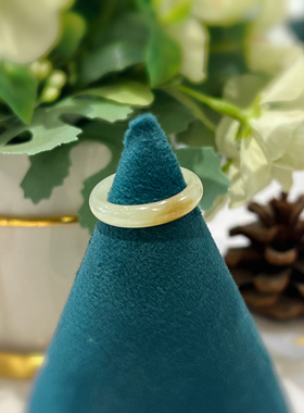 【秘境珠宝】新疆和田玉戒指戒圈跑环