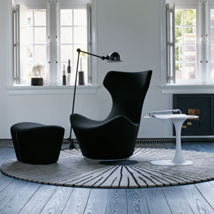 旋转沙发高背单人沙发椅简约现代休闲椅子北欧轻奢设计师阳台单椅-图3