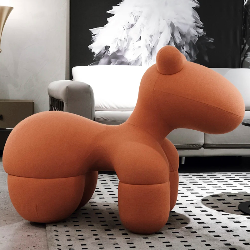 小马椅子网红PonyChair创意轻奢动物凳子简约现代休闲儿童小狗椅