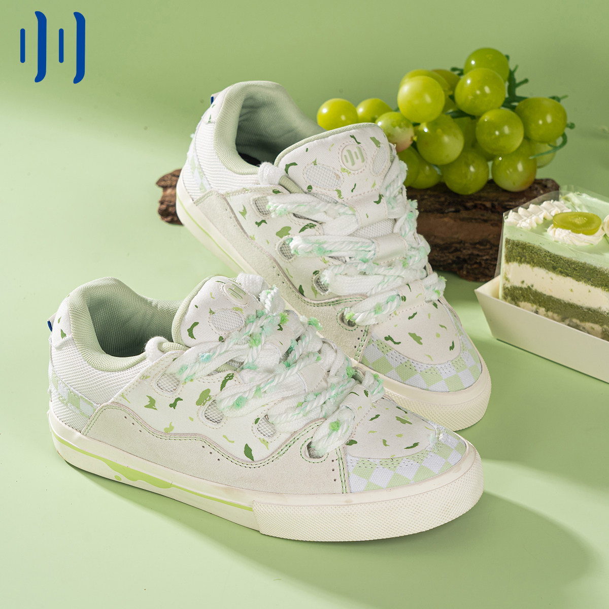 顽刻ollieskate面包鞋青提蛋糕配色BAKE复古休闲男女国潮滑板鞋,淘宝优惠券,粉丝福利购,淘宝优惠卷