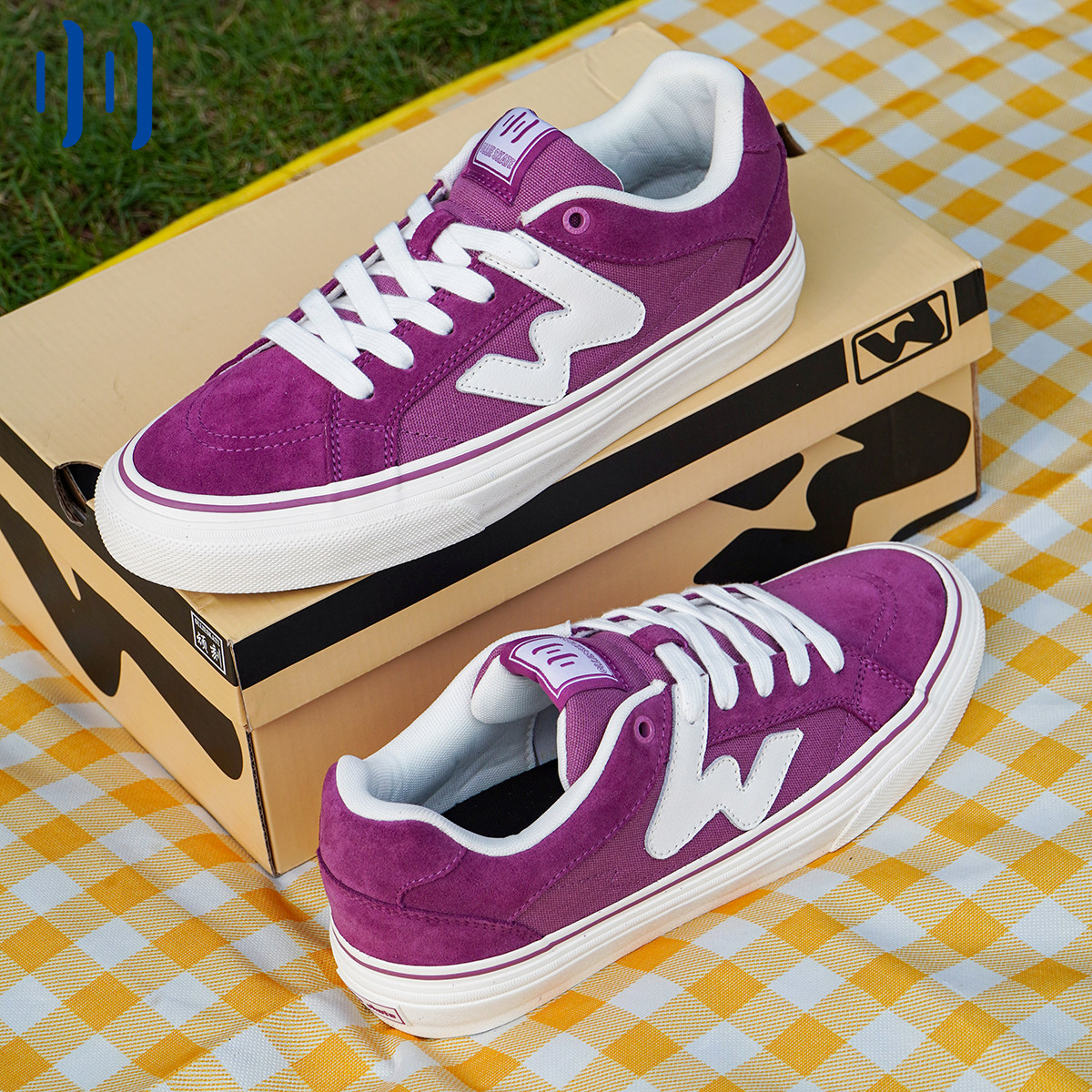顽刻ollieskate淡紫色春季校园风W系列帆布低帮男女国潮滑板鞋,淘宝优惠券,粉丝福利购,淘宝优惠卷
