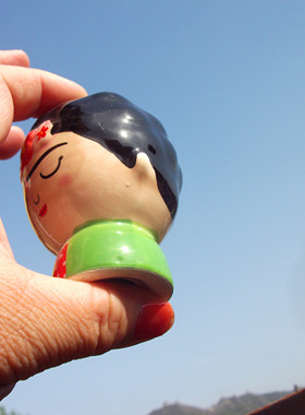 墨西哥当地购买带回纪念品 著名画家弗里达 Q版摆件 调料瓶