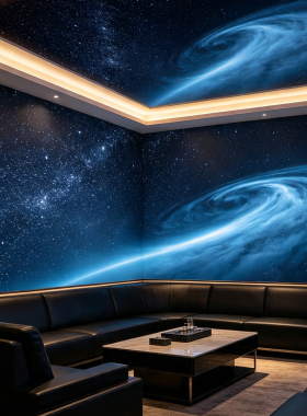 星空ktv包厢装饰自粘墙纸壁画