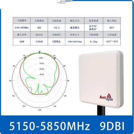 5.8G 23db无人机增益平板天线AAT跟踪云台用FPV航拍图传增强覆盖 - 图1
