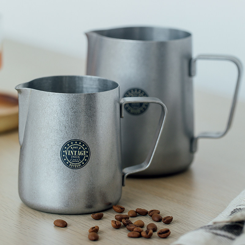 日本进口青芳AOYOSHI不锈钢尖嘴拉花杯咖啡拉花缸户外啤酒杯水杯,淘宝优惠券,粉丝福利购,淘宝优惠卷