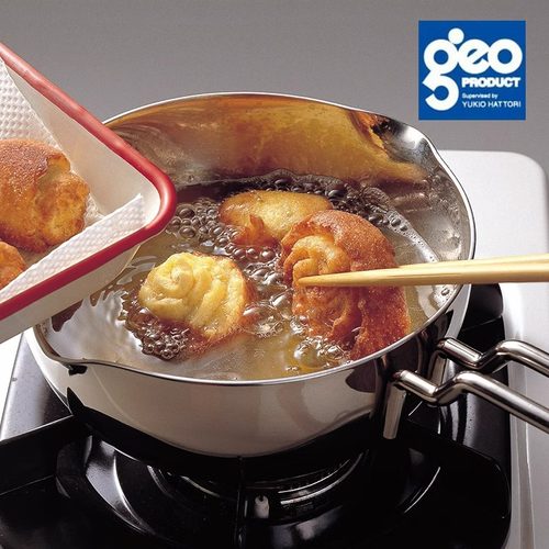 日本进口宫崎制作所雪平锅片手锅GEO七层不锈钢行平锅奶锅温莎锅 - 图1