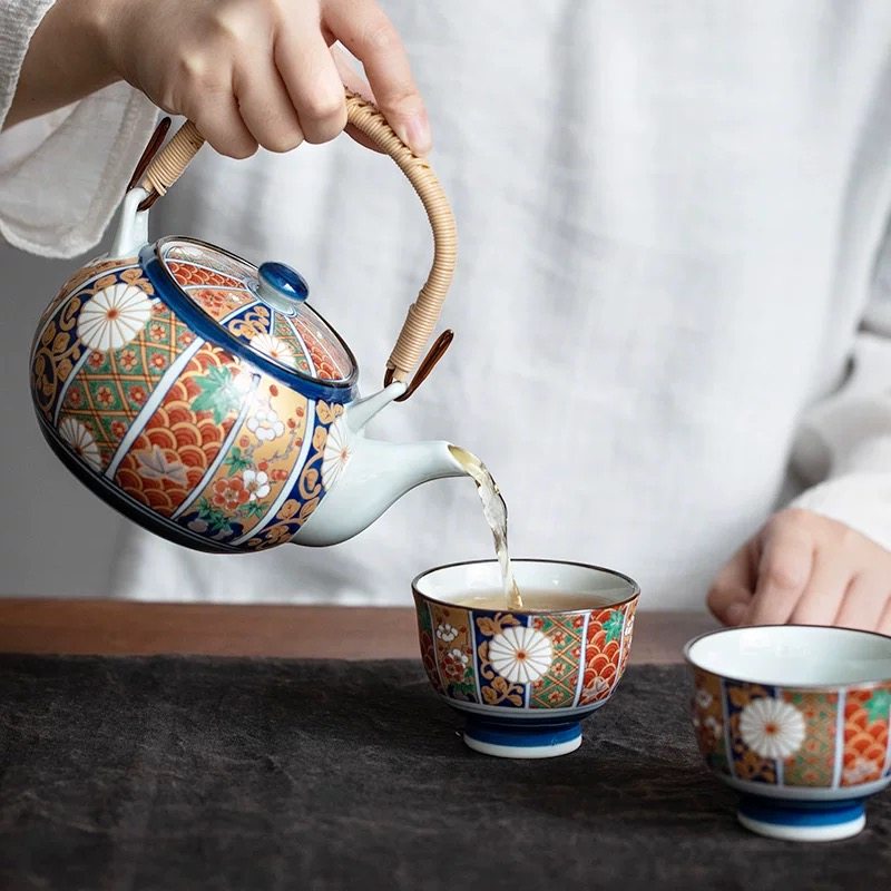 日本进口有田烧伊万里陶瓷茶具套家用日式手工茶壶茶杯子生日礼物,淘宝优惠券,粉丝福利购,淘宝优惠卷