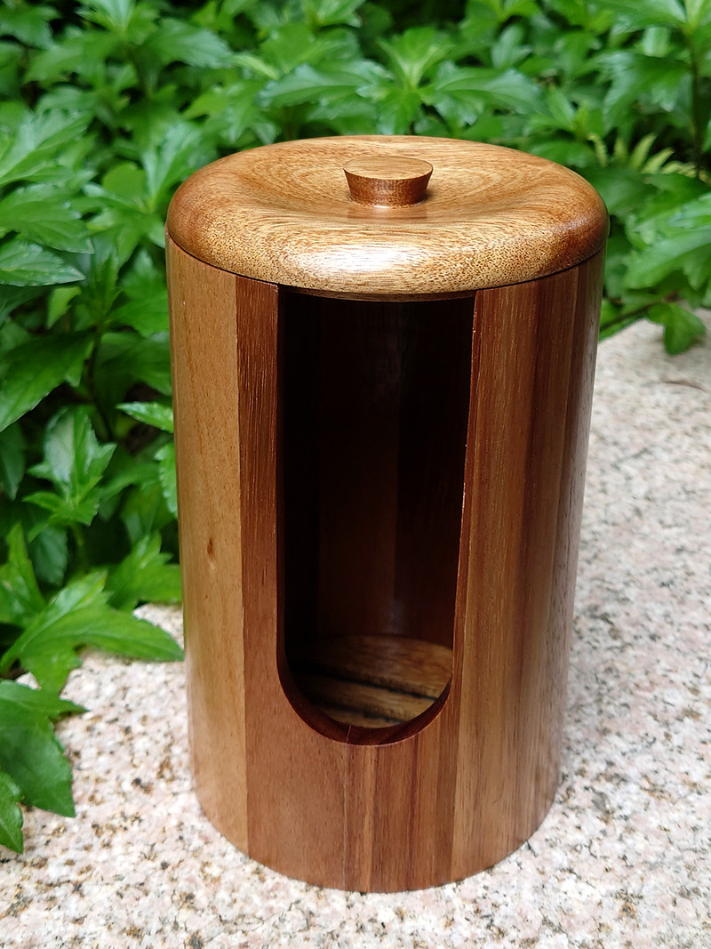 实木茶杯笼建盏收纳筒大茶杯收纳沥水架新中式防尘茶具置物架,淘宝优惠券,粉丝福利购,淘宝优惠卷