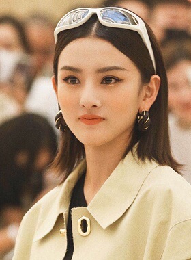 高级感皮麻花欧美扭曲耳圈bv同款