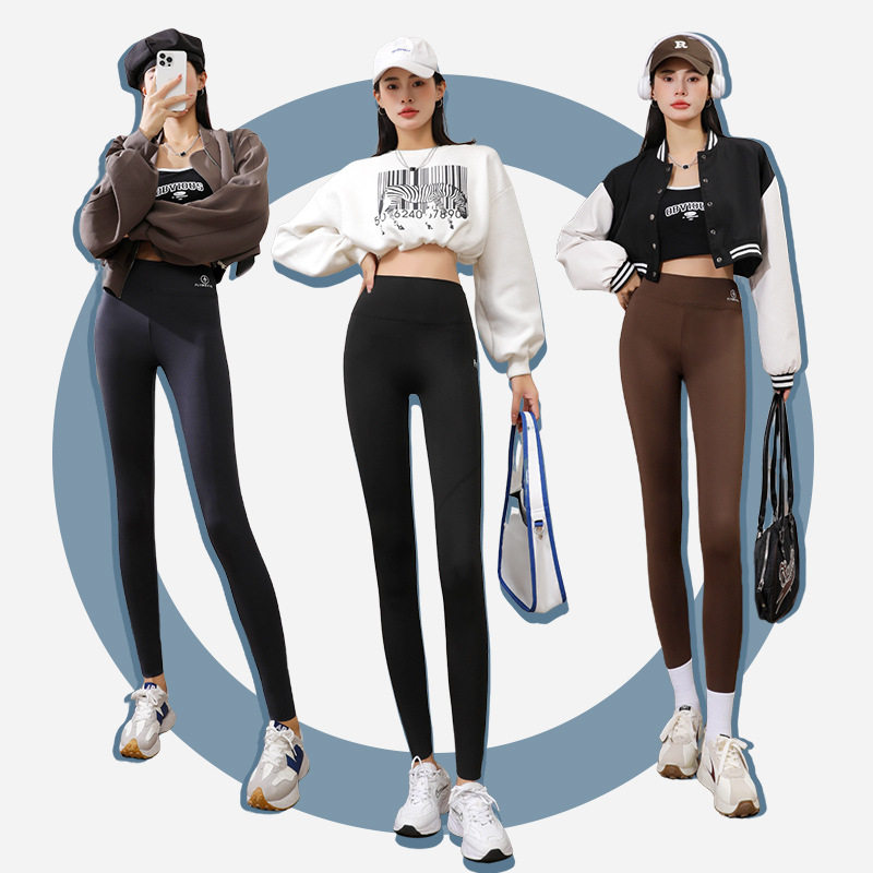 瑞雅严选收腹提臀鲨鱼裤女外穿春秋季高腰弹力黑色紧身打底芭比裤,淘宝优惠券,粉丝福利购,淘宝优惠卷