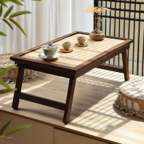 Day Style Meditation Home Folding Kang Table Dwarf Table Floating Window Small Tea Table Tatami Table Balcony Tea Table Solid Wood Tea Table