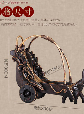 异丽新中式风餐厅斜放酒柜装饰品