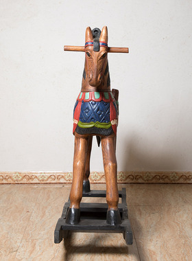 泰国木马儿童室内摇摇车工艺品