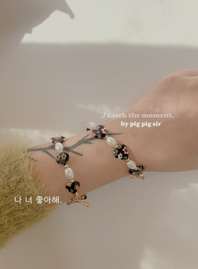 岛屿暖阳原创黑色琉璃珍珠