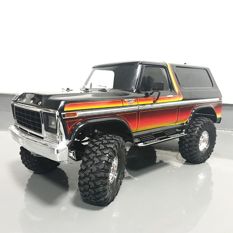 TRAXXAS TRX-4 攀爬车 升级改装件 铝合金属仿真脚踏板 - 图0