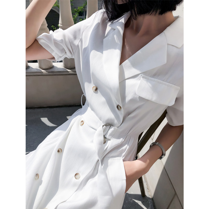 杨小飒定制夏装2020新款气质连衣裙 LIAN DA 杨小飒定制连衣裙