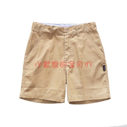 兰诗同款卡其男生拼贴式短裤校服夏装短裤 英伦风潮学院 DK8201b - 图1