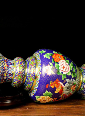 景泰蓝大花瓶六线瓶25寸30寸