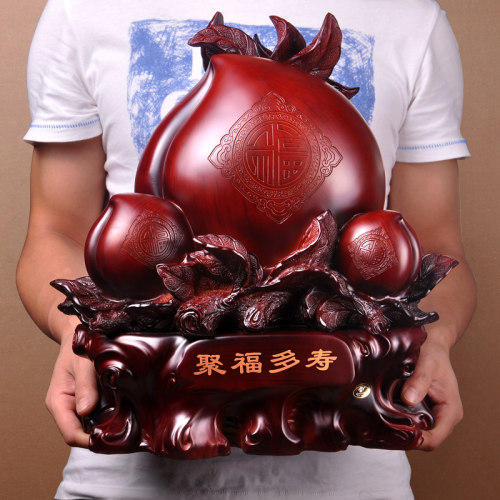大号寿桃摆件工艺品送老人生日礼物送长辈老年人实用祝寿贺寿礼品 - 图0