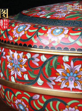 景泰蓝糖果罐中式家居摆件