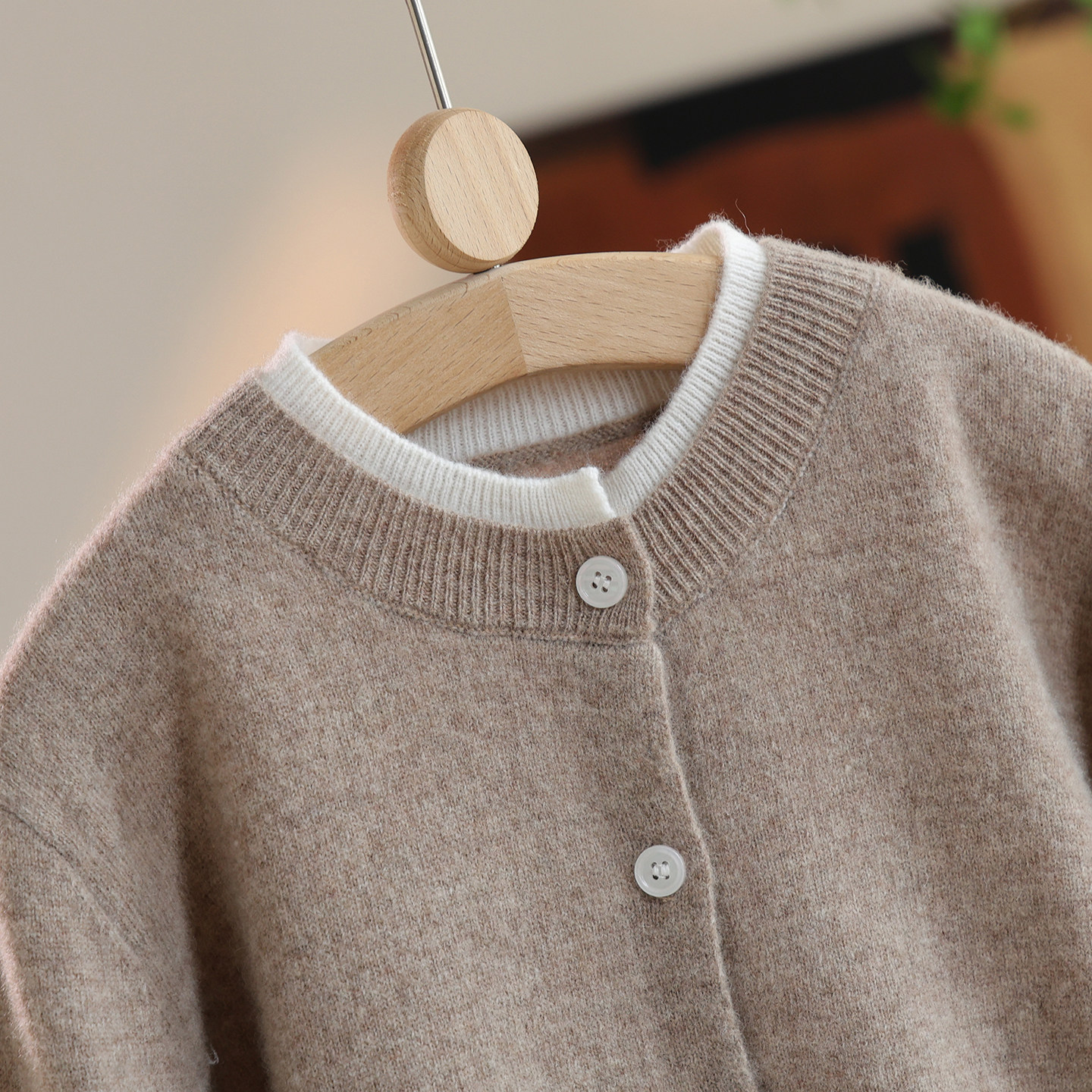 秋冬新款儿童100纯羊毛衫男童女童圆领针织开衫羊绒衫毛衣上衣,淘宝优惠券,粉丝福利购,淘宝优惠卷