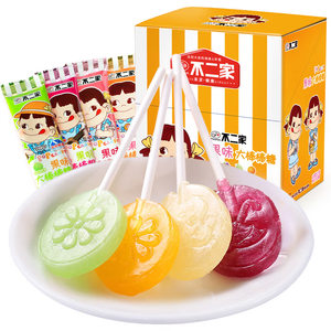 不二家大棒棒糖喜糖礼盒装零食糖果280g水果硬糖儿童分享礼物